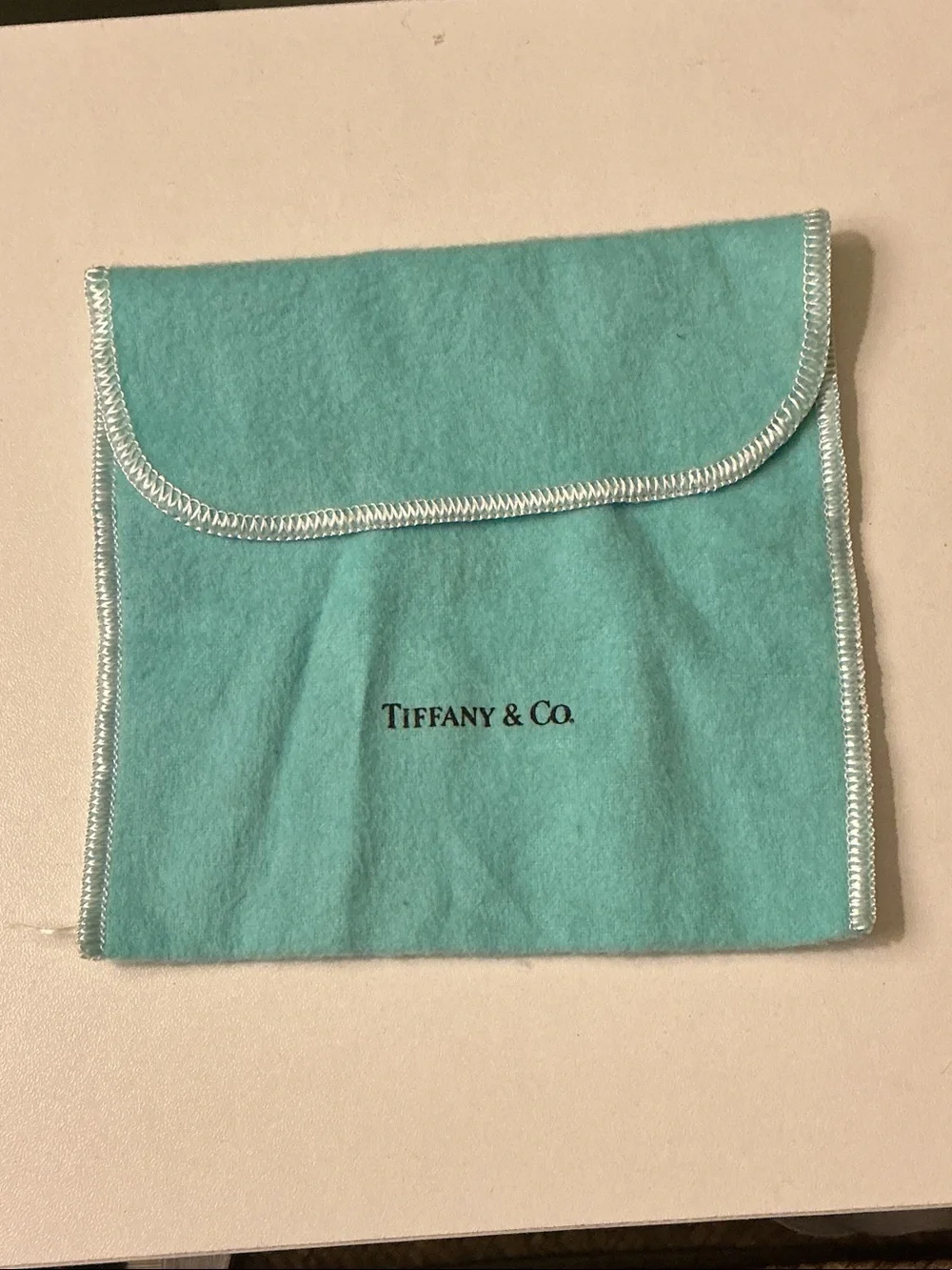 Tiffany & Co. Robin's Egg Blue Soft Jewelry Pouch 5.5x5.5 EUC